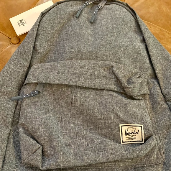Herschel Classic Backpack in Dark Chambray Crosshatch - Picture 6 of 11